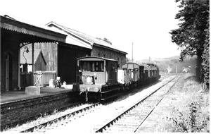 One of the last BR trains: a pick up freight at Buckfastleigh in 1962.