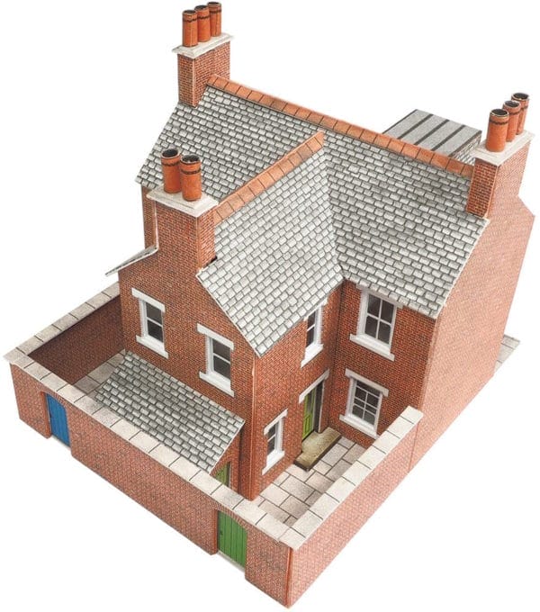 Metcalfe PN103 - Terraced Houses - Red Brick - N Gauge