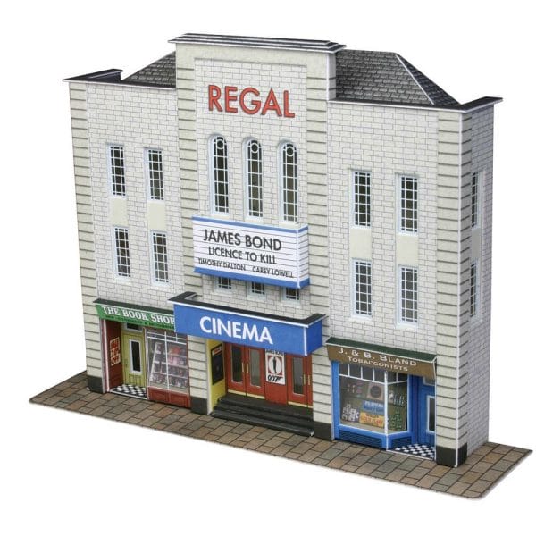 Metcalfe PN170 - Cinema and Two Shops - Low Relief - N Gauge