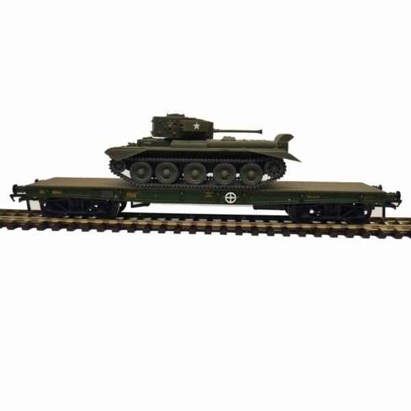 Bachmann 38-726 - Warflat Bogie Wagon - WD Bronze with Tank