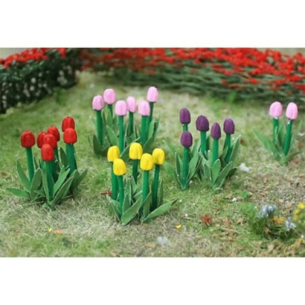 Tasma Products 00675 - Tulips - OO Gauge - Pack of 44